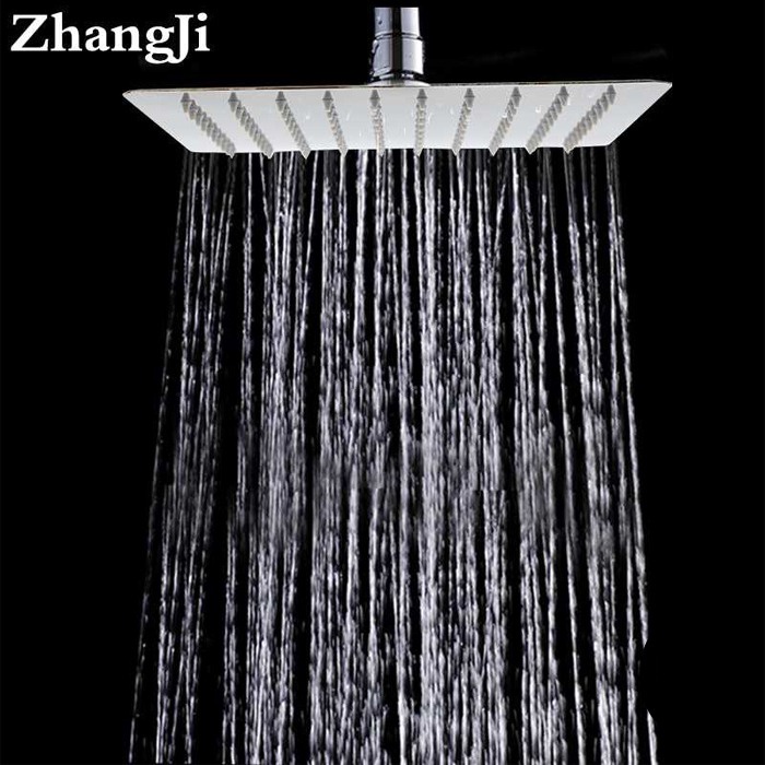[COD] Kepala Shower Kotak 10 Inch Rainfall Shower Head Air Deras untuk Kamar Mandi Modern