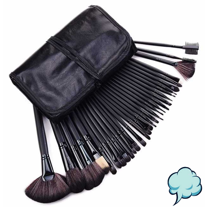 [COD] Set Kuas Make Up Profesional 15Pcs 32pcs 24pcs 20pcs Pouch Brush Makeup Tools Perlengkapan Kosmetik Aplikator MUA Blushon Powder Eyeshadow Lengkap Perlengkapan Premium Murah