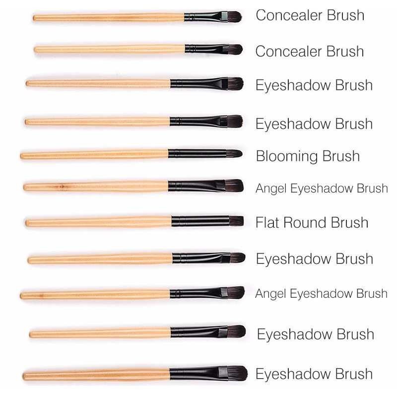 Brush Make Up 32 24 15 Set Dilengkapi Case Pouch Kuas Makeup Lengkap Aplikator Kosmetik Blush On Powder Eyeshadow Alis Murah Premium Besar MUA Profesional Original