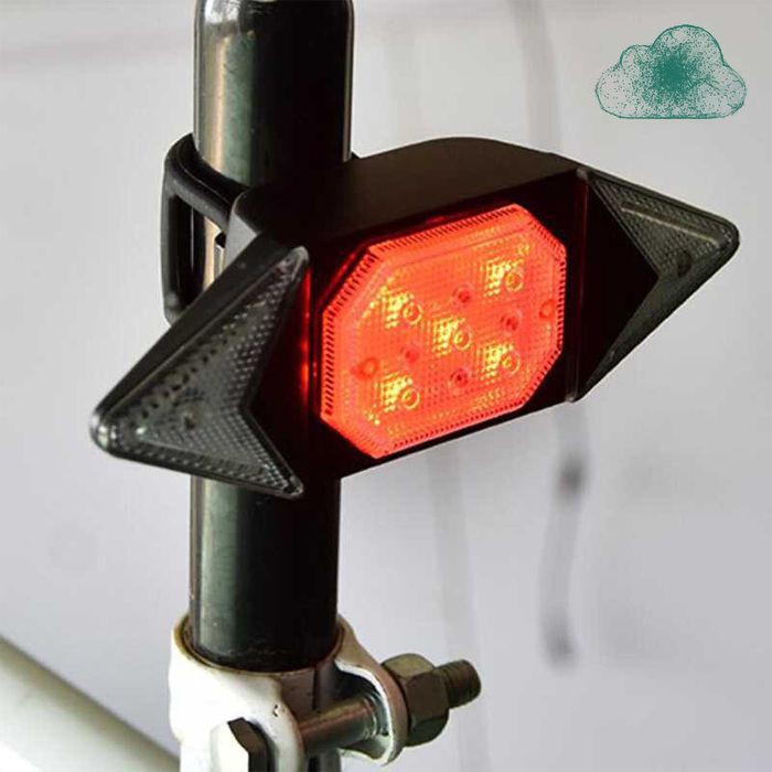 Zlate Backlamp Lampu Belakang Sepeda Lamp Aksesoris Light Automatic Direction Rechargeable