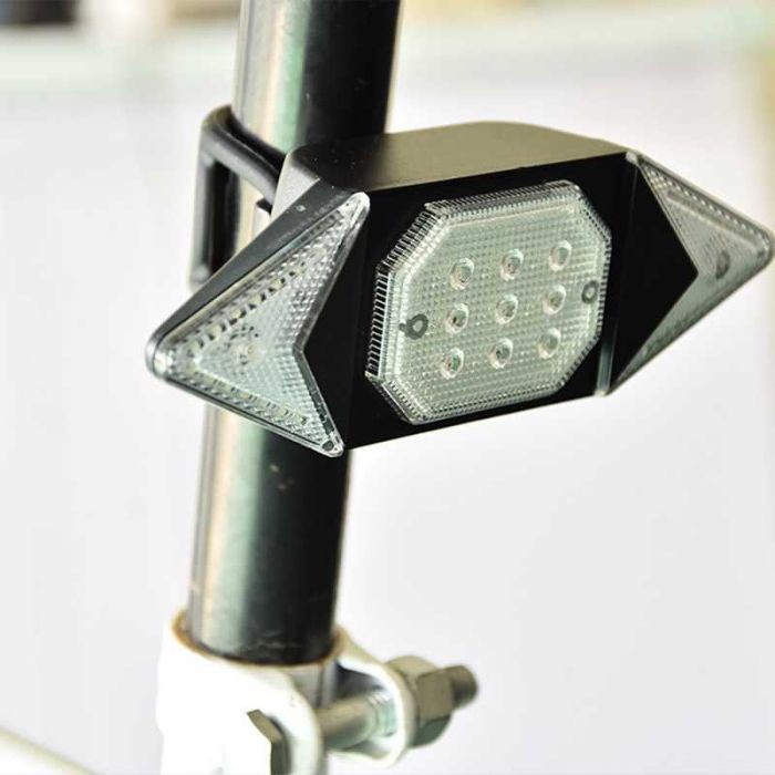 Zlate Backlamp Lampu Belakang Sepeda Lamp Aksesoris Light Automatic Direction Rechargeable