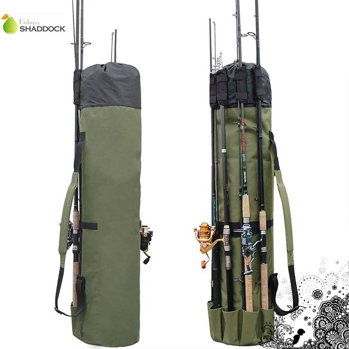 [COD] Tas Alat Pancing Large Capacity Handcuffs Shoulder Casual Fishing Bag Besar Nylon Portable Wat