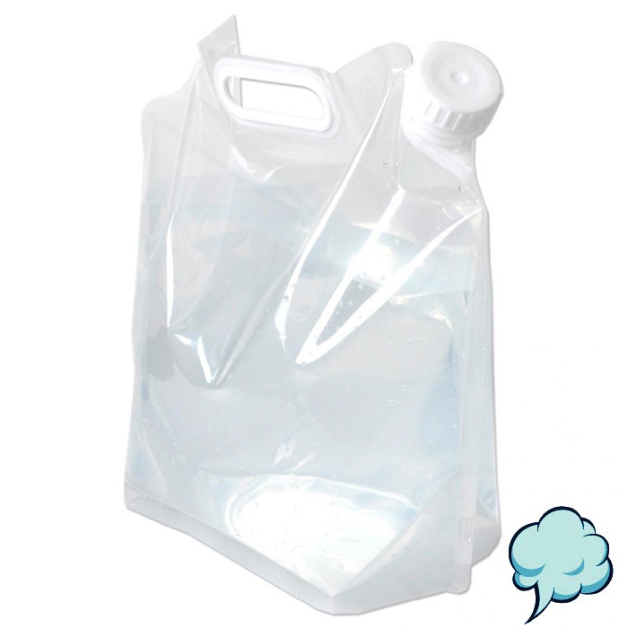 Kantong Tempat Air Portable Water Bag Storage 5 Liter Foldable BPA Free Camping