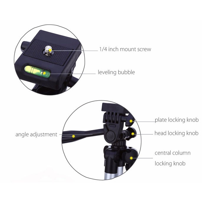 Tripod Profesional Stand Kamera Digital Camera Easel Leg Berkualitas Bergaransi Stabilizer