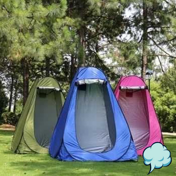 Tenda Toilet Portable Automatic Open Durable Material Foldable Bagus Tempat Ganti Pakaian Oudoor