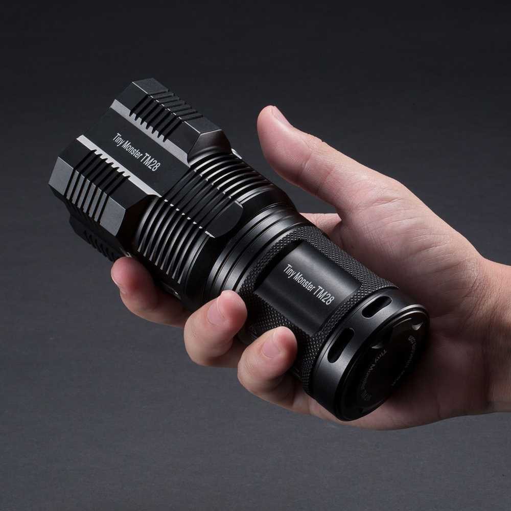 NITECORE TM28 Senter HI LED Flashlight CREE XHP35 HI 6000 Lumens Portable Electric Lamp Flash Light