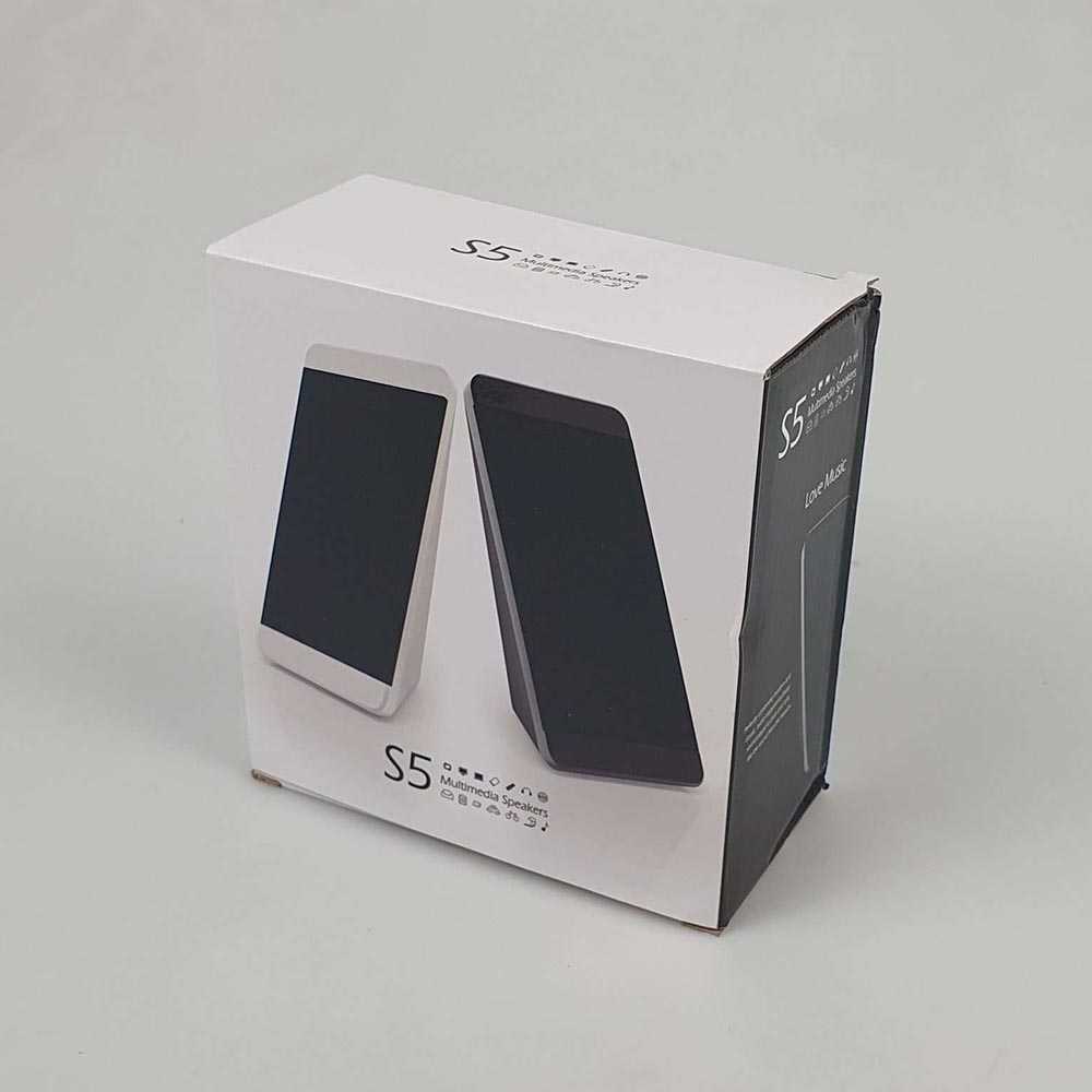 Speaker Mini Multimedia USB Speaker Out Soundbar Stereo 2.0 Channel 3W Jernih Elegan 1.1m Cable Peralatan Komputer Laptop TV