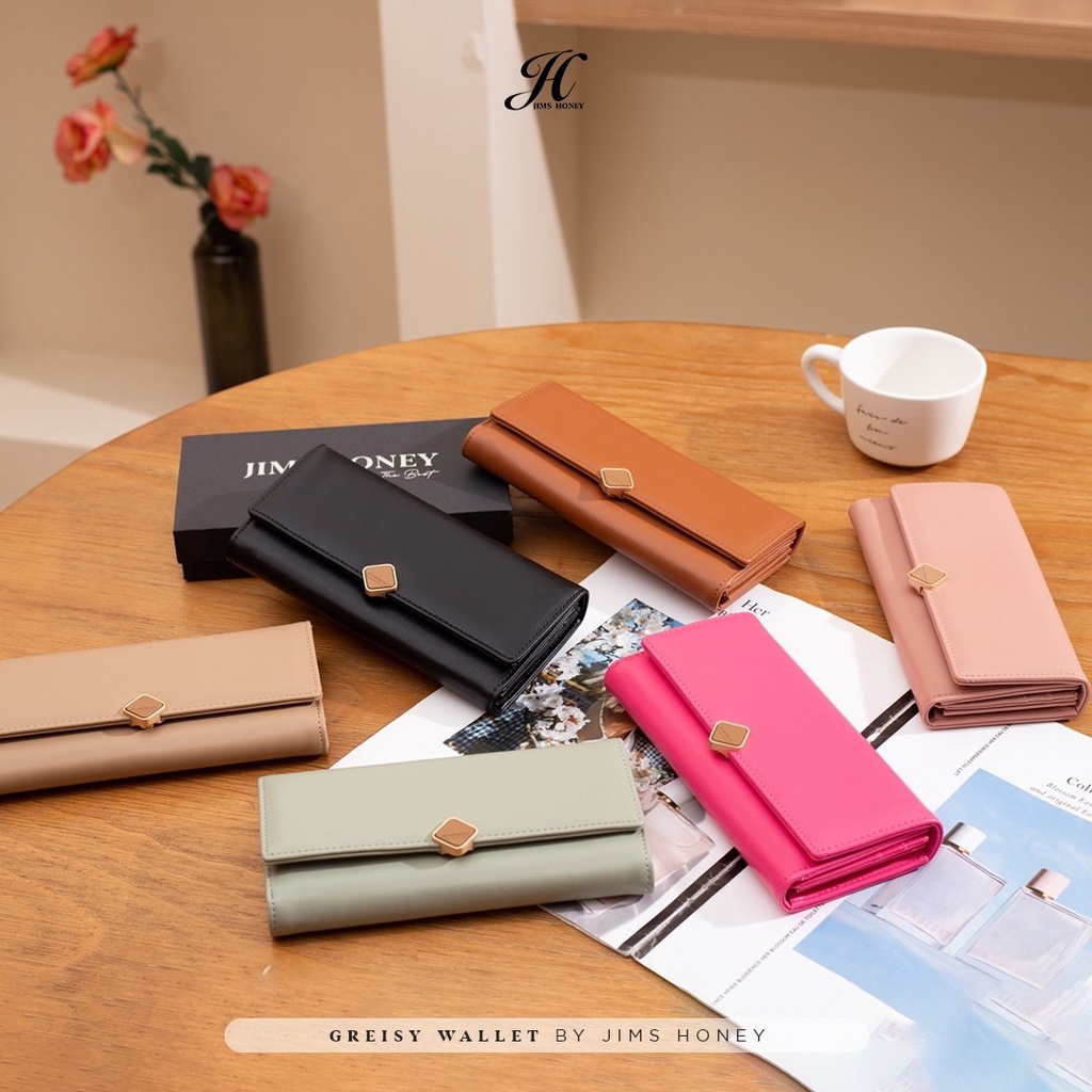 Greisy Wallet Jims Honey Dompet Panjang Wanita Original Muat Banyak