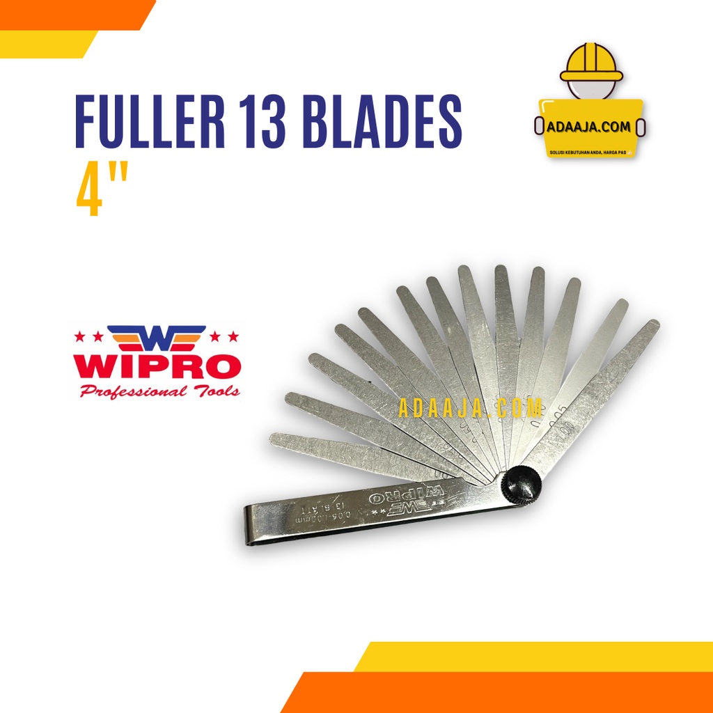 Fuller Gauge 13 Blades Wipro Alat Pengukur Celah Fuller Gauge