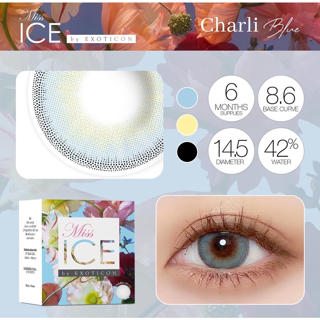 PROMO!!SOFTLENS MISS ICE BY EXOTICON FREE PENJEPIT SOFTLENS(NORMAL)