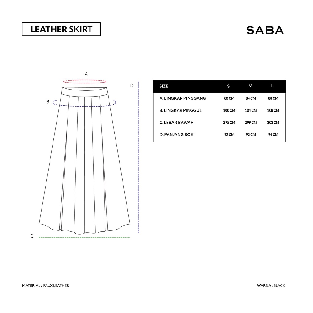 Saba Leather Skirt
