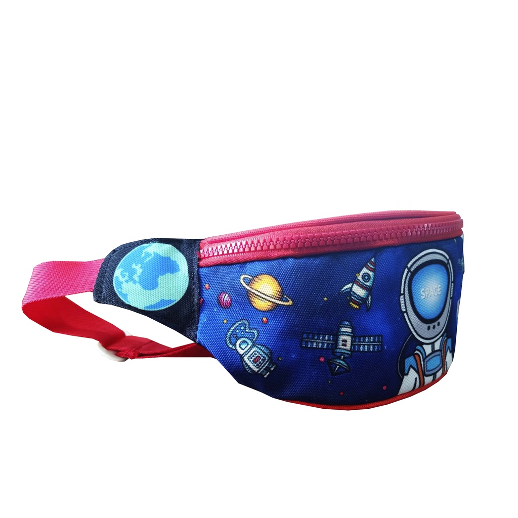 Tas Pinggang Anak Motif Astronot Tas karakter anak - Bumbag Anak usia 2-7 Tahun  - MOJI1