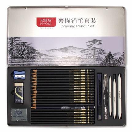 

Terlaris Nyoni Drawing/Sketch Pencil Set In Tin Box