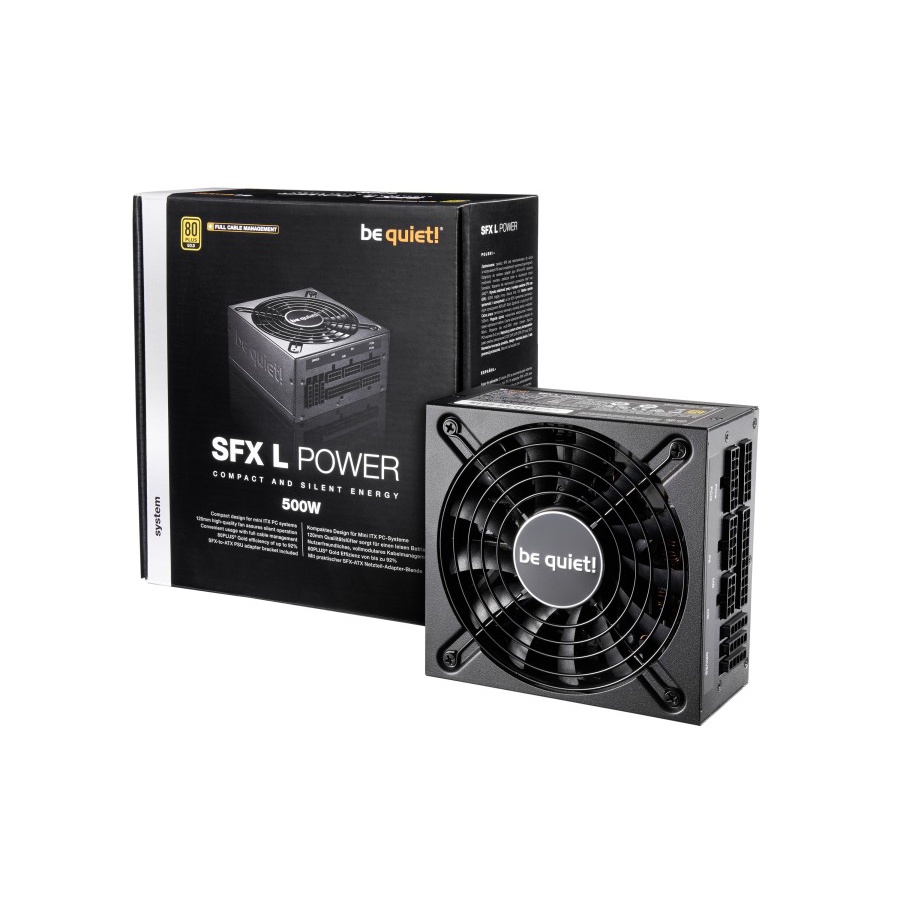 be quiet SFX-L POWER 500W - 80+ Gold Certified - 3 Years Warranty - Number 1 PSU in Germany