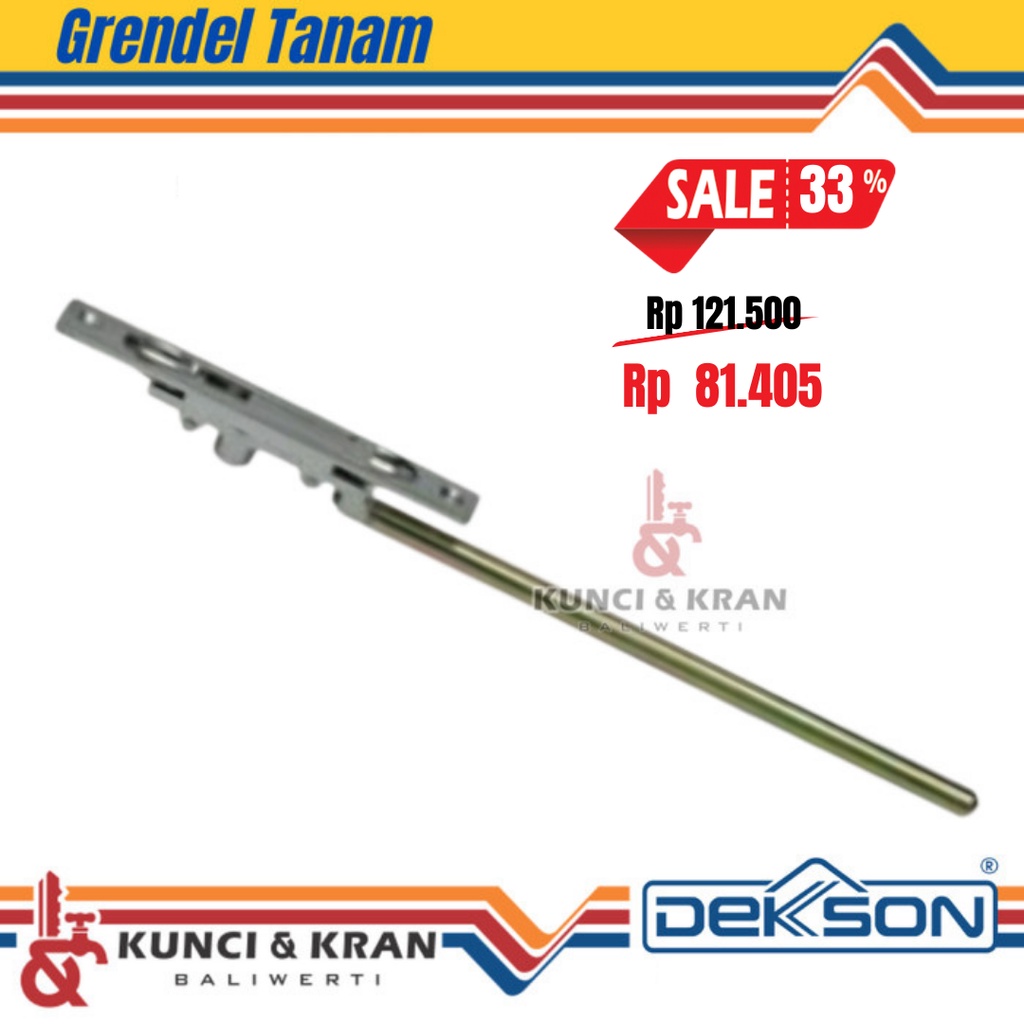 Grendel Tanam Pintu Besi Dekson Dekkson Flush Bolt FB DKS SQ501 - 370 MM ZC  Ukuran 370mm