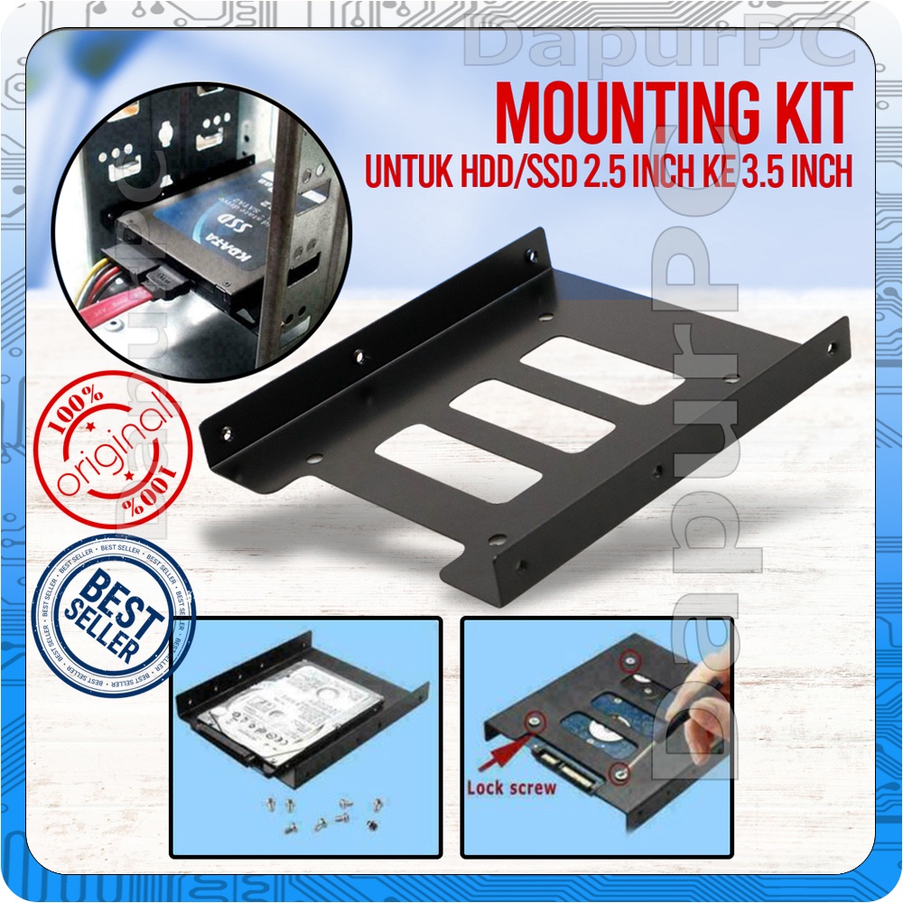 Bracket Internal HDD/SSD Mounting Kit 2.5 Inch to 3.5 Inch