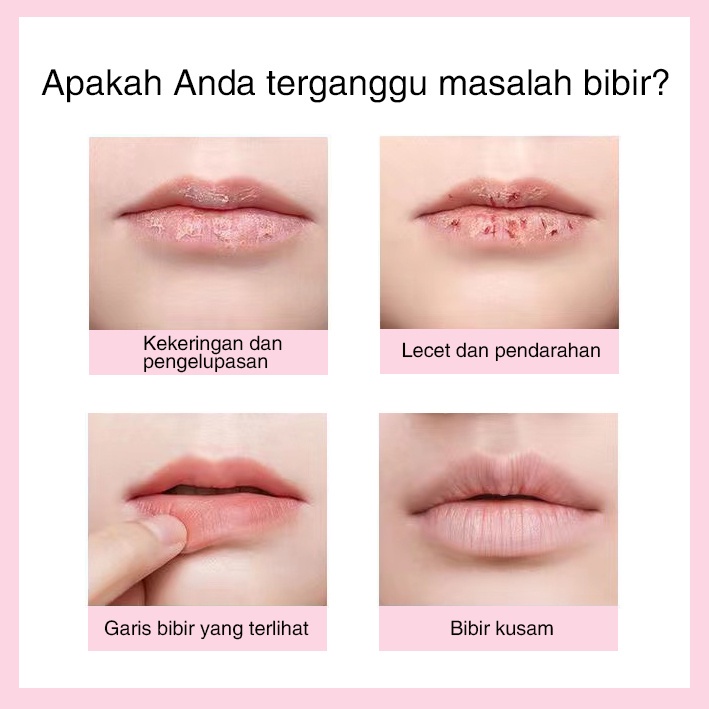 Masker bibir Masker bibir untuk bibir hitam Pelembab bibir kering 10g Melembabkan dan melembabkan perawatan bibir pengelupasan kulit, mencerahkan garis bibir dan mencerahkan warna bibir Singkirkan bibir kering dan pecah