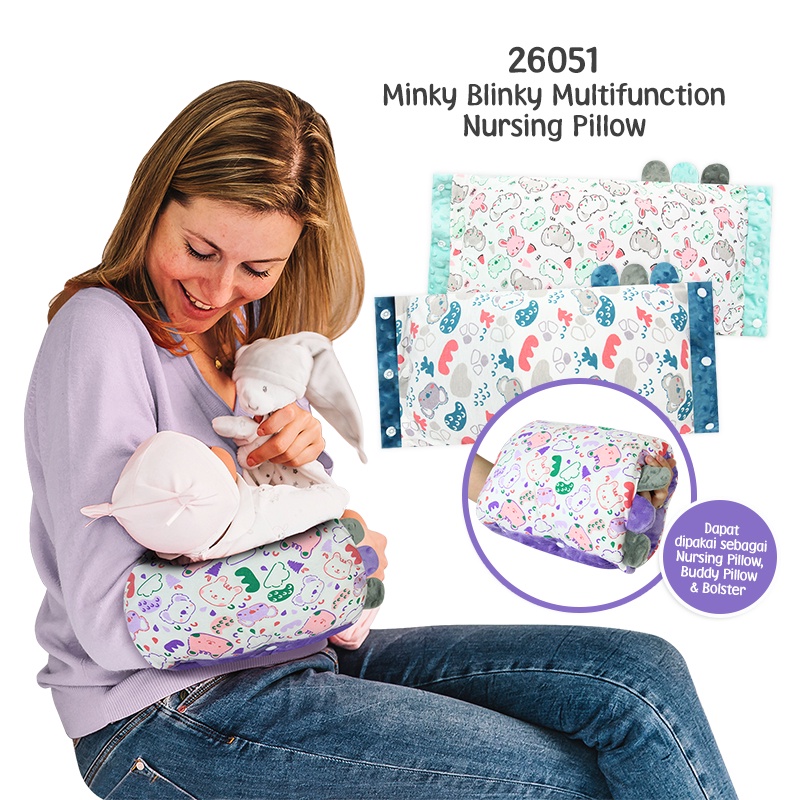 Kiddy Bantal Minky Blinky Multifunction Nursing Baby Pillow / 26051