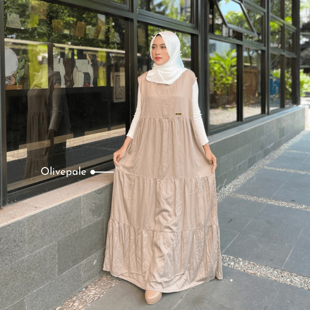 Belva Inner Dress Sleveless Tanpa Lengan Grade A