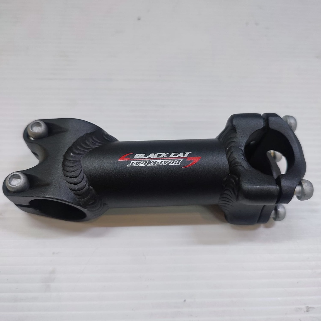Stem Black Cat 25.4 100mm Alloy Black Red Original Stem Sepeda Mtb