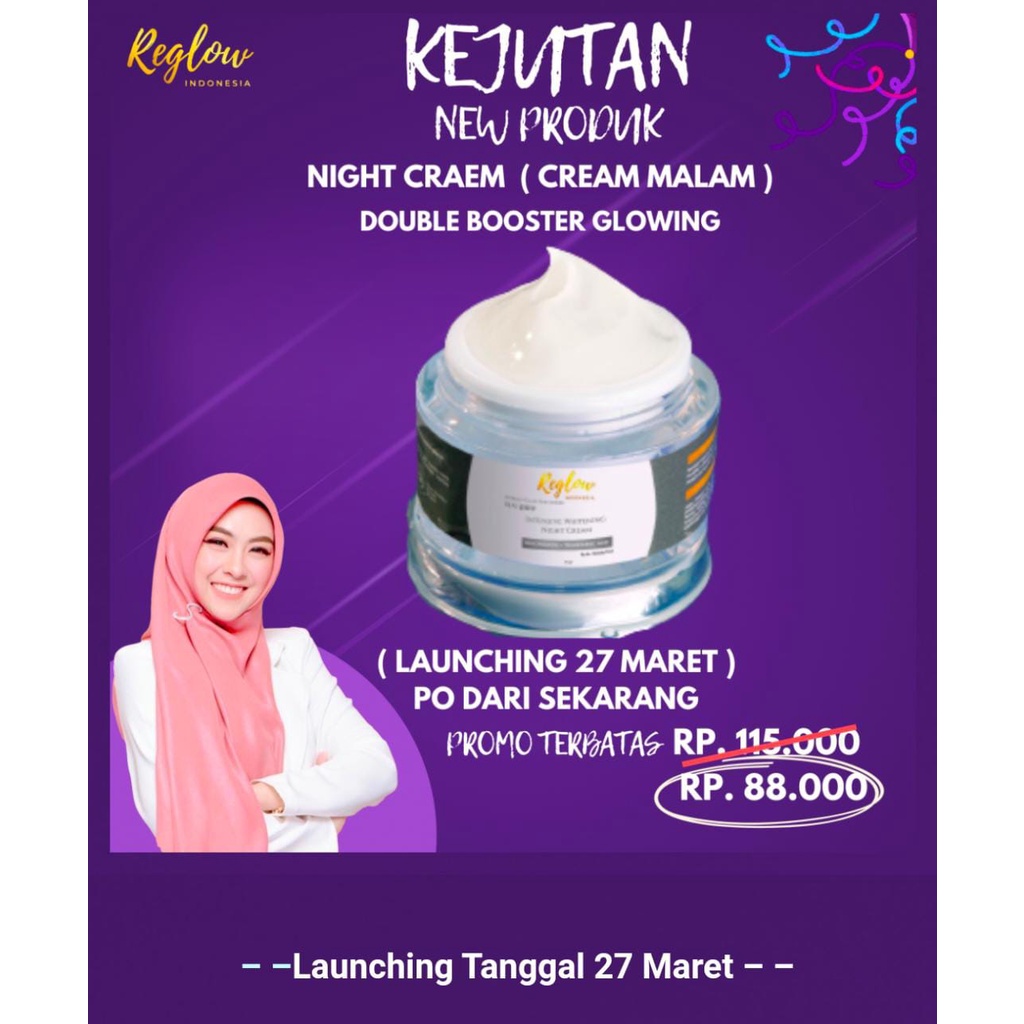 Night Cream Double Booster Glowing
