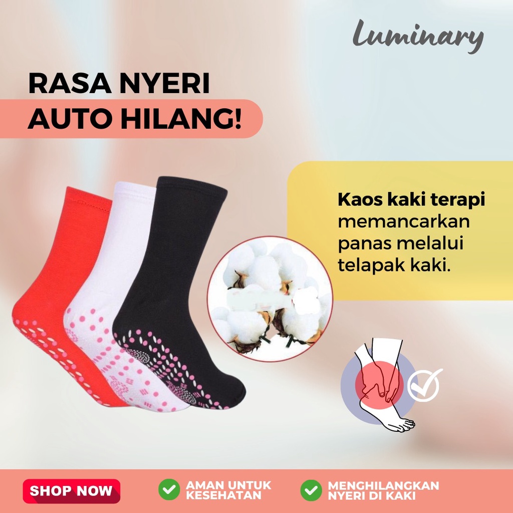 Kaos Kaki Terapi Pemanas Penghangat Foot Support Tourmaline Magnetic Therapy Anti Pegal Bau Bengkak Nyaman dan Aman Miracle Copper Compression Socks Meningkatkan mikrosirkulasi Alat Bantu  Refleksi Akupuntur menghilangkan kelelahan dan meredakan sakit mel