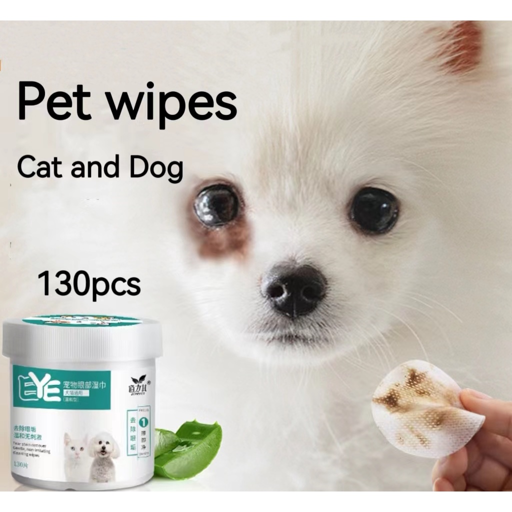 Tisu Mata Kucing  Anjing Eye Wipes Kucing Pet Wipes Anti Bacterial/Aloe Vera Pet Eye Wipes/Tisu telinga Kucing  Anjing