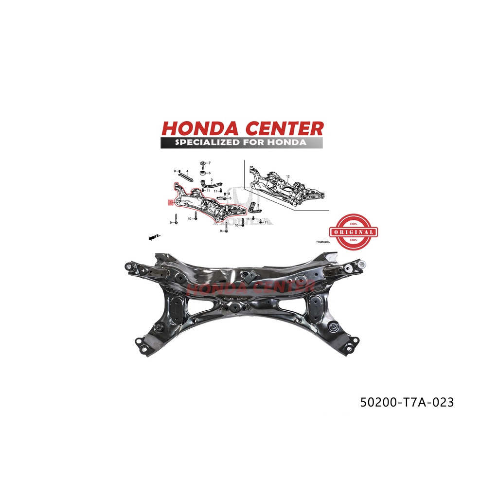 crossmember cros member casis sub frame honda all new hrv 2022 2023 1500cc