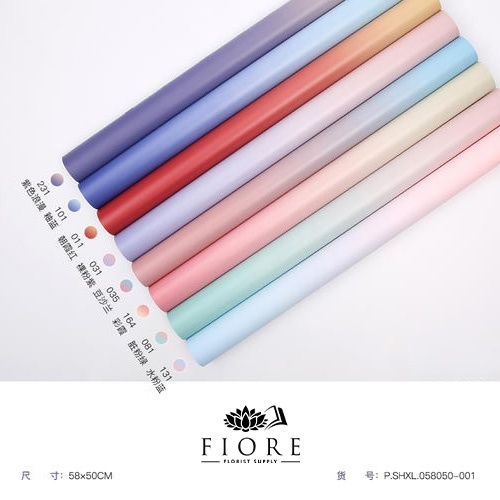 

[20 LEMBAR] Flower Wrapping Paper Rainbow Cellophane