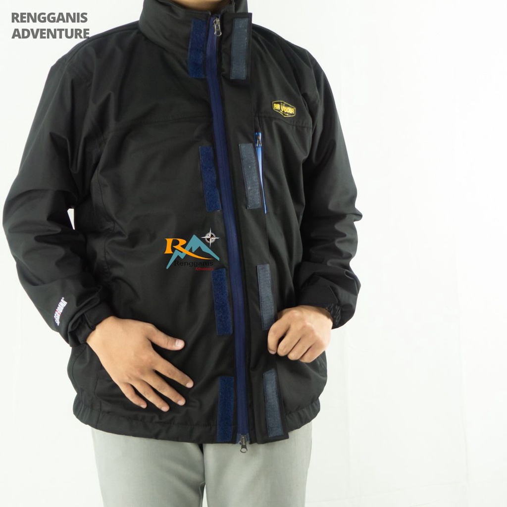 JAKET GUNUNG RIR OUTDOOR WATERPROOF INNER MESH JARING GORETEX LOKAL HIKING OUTDOOR GUNUNG