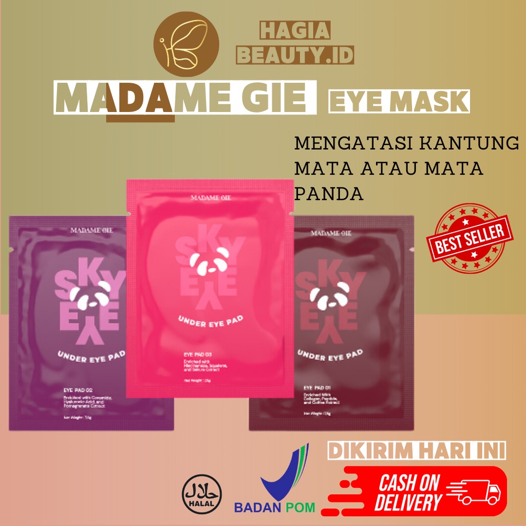 BISA COD - Madame Gie Sky Eye Under Pads - Masker Mata Jelly