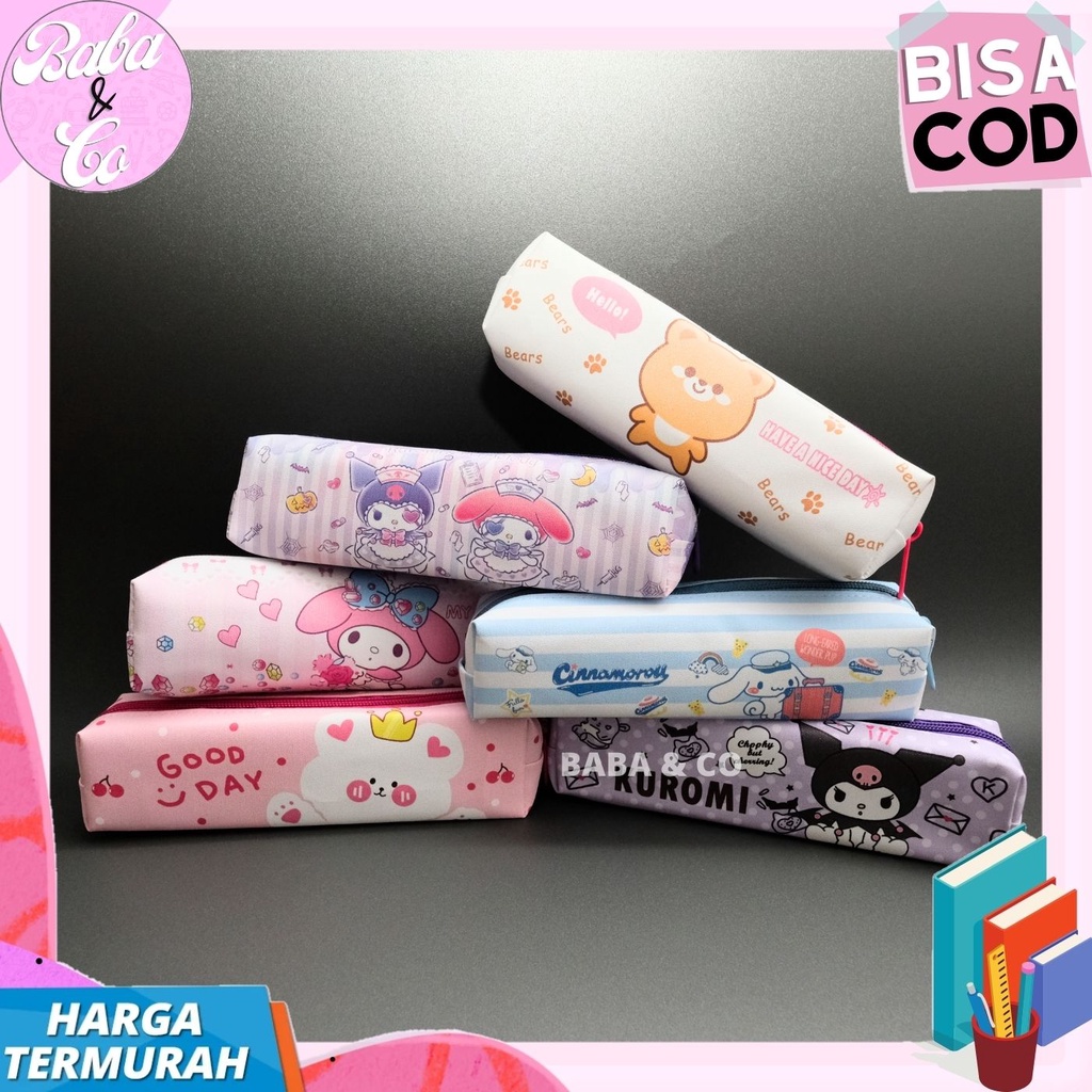 

KOTAK PENSIL SANRIO TEMPAT PENSIL KUROMI MY MELODY CINNAMOROLL LUCU UNIK COD