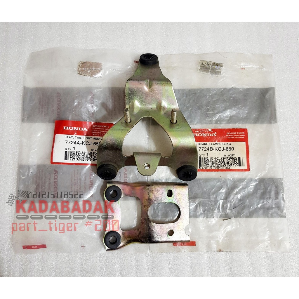 ORI SET ASLI Breket Bracket Dudukan Lampu Stop LED Tiger Revo New 2010-2013 Original Tirev Pece