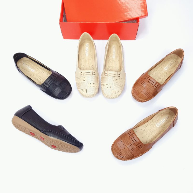 Norvid Sepatu Wanita Flat Slip On B1002