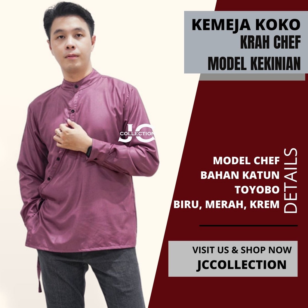 Kemeja koko Lengan Panjang Oversize variasi kancing Hassan JCCollections