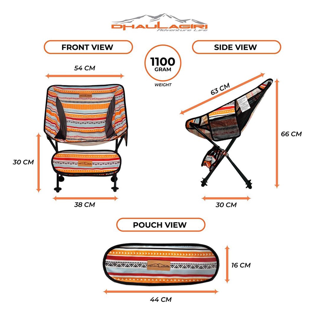 Kursi Outdoor Lipat Dhaulagiri Folding Chair FC 801