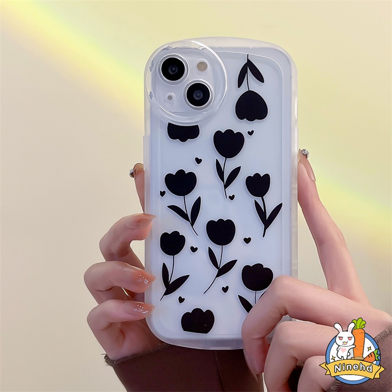 Soft Case Silikon Motif Lukisan Minyak Bunga Untuk Compatible for iPhone 14 13 12 11 Pro Max X XR XS Max SE 2020 iPhone 7Plus 8Plus 8 7 6 6s Plus Flower Oil Painting Simple Phone Case Soft Silicone All-inclusive Shockproof Phone Cover