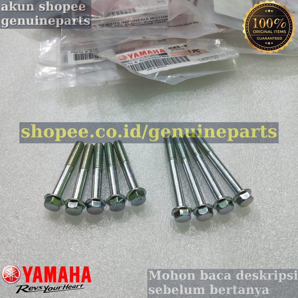 SET 9 PCS BAUT BAK BLOK KOPLING KANAN YAMAHA JUPITER Z 110 2003-2009 BURHAN ORIGINAL YAMAHA