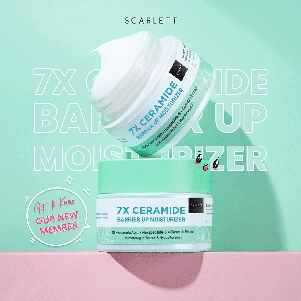 Scarlett Whitening 7X Ceramide Moisturizer BPOM Original by Felicya Angelista