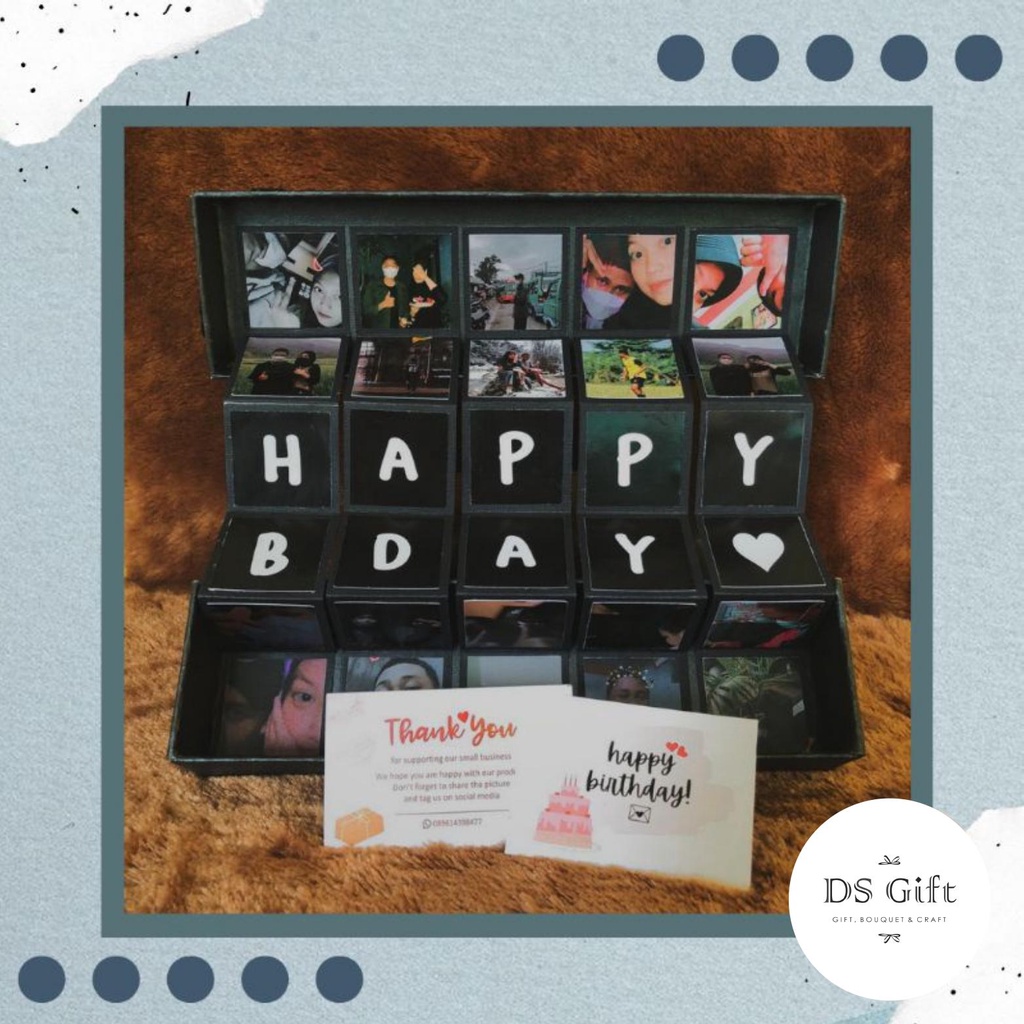 Bakulanku1717 Gift Special Memory Foto Box Kado Ultah Sahabat / Hadiah Anniversary Buat Pacar Cowok