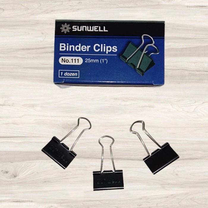 

(PAK) BINDER CLIPS SUNWELL NO.111