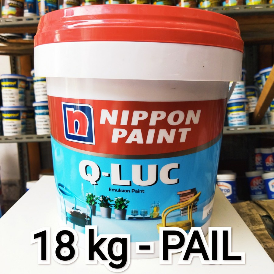 Cat Tembok QLuc 1 Pail an 18 kg Cat Tembok Plafon Kiluk Nippon Paint