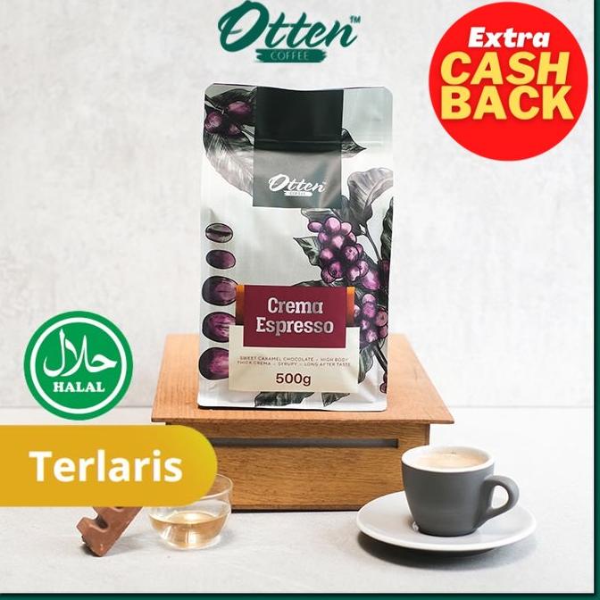 

【murah】 Otten Coffee Crema Espresso 500 gram - Kopi Espresso Blend Best Seller