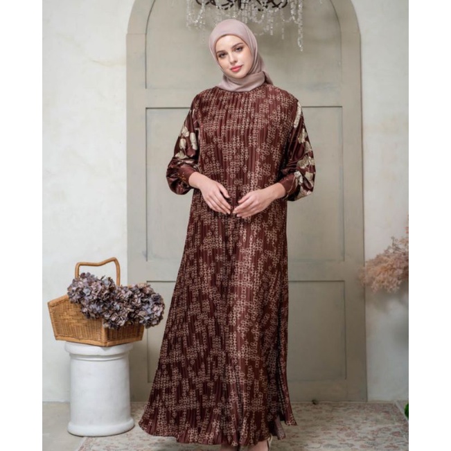 open jastip asha pleats dress by heavenlights