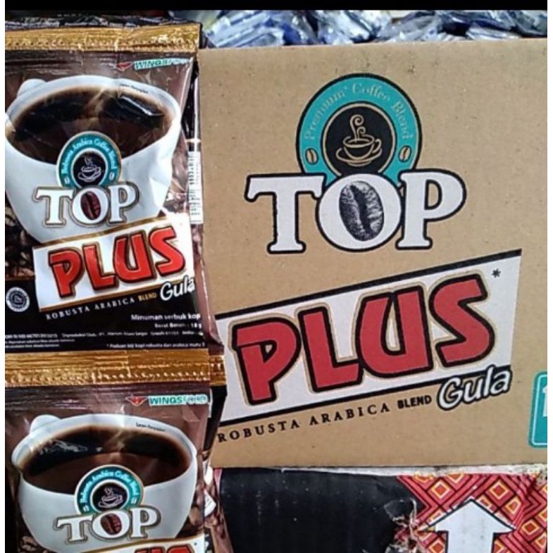 

Promo 1karton Kopi Top Plus Renceng 18grm isi 12 Renceng