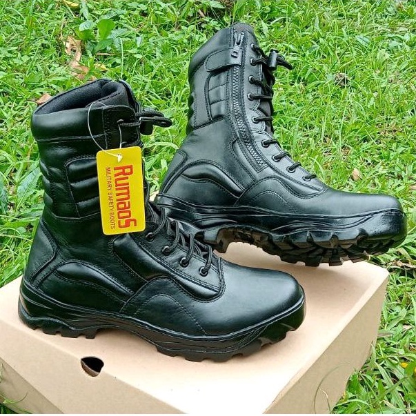 terbaru- SEPATU PDL DJR Rumaos MILITARY Boots KULIT ASLI