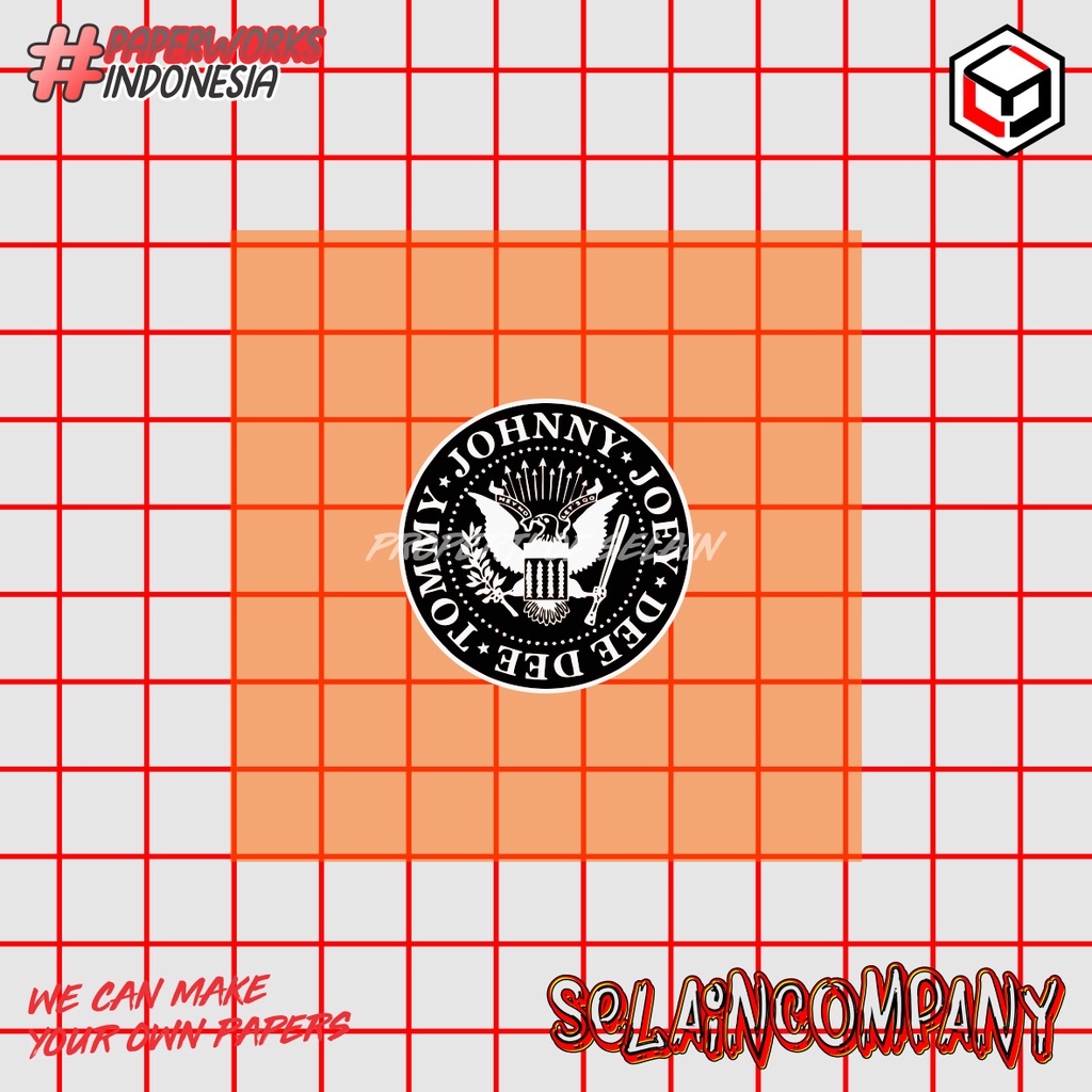 

STICKER SELAIN.CO motif musik band 'RAM0NE5'