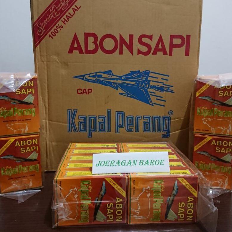 

>V44859) 1 pak abon sapi cap kapal perang isi 10