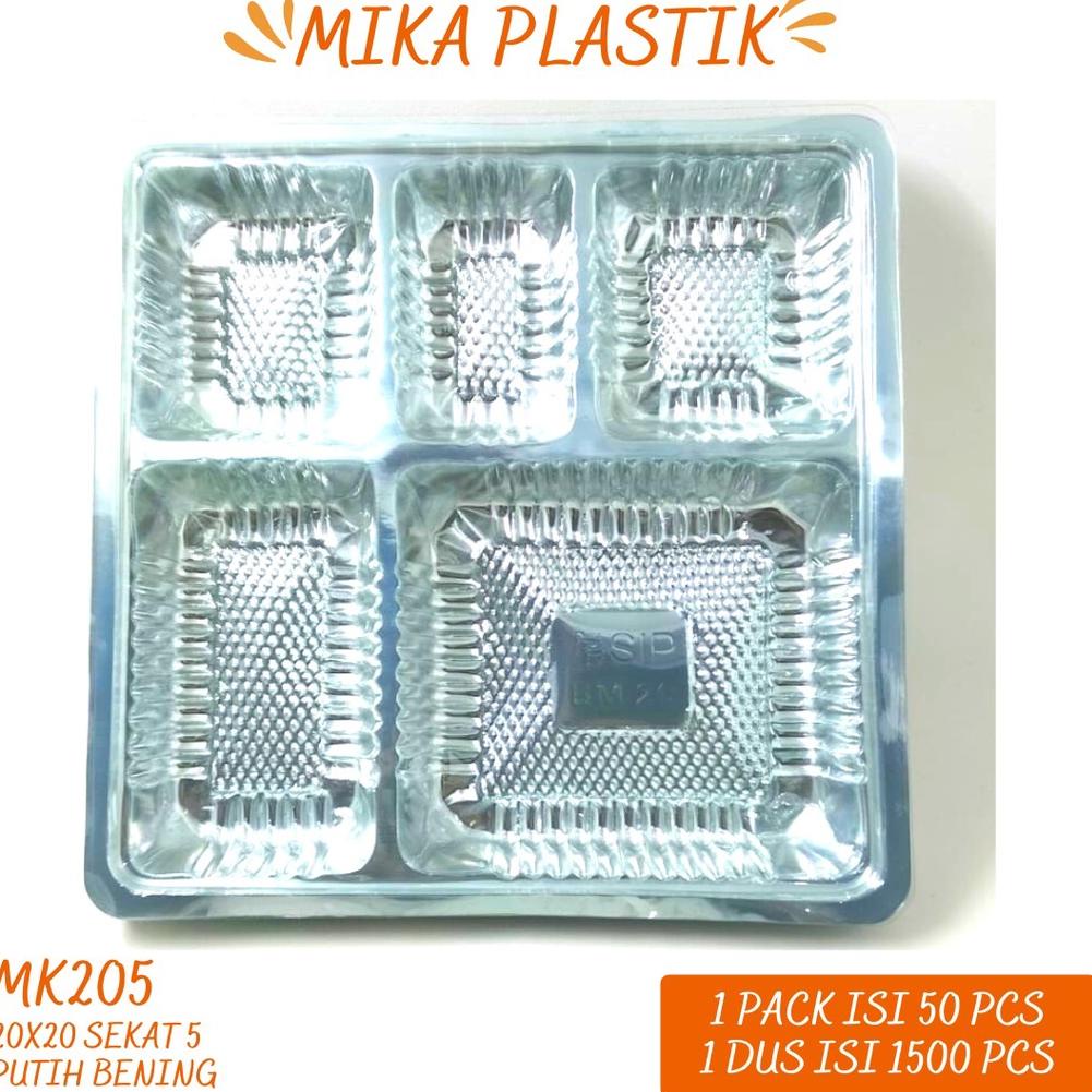 

[Terkece Se-RI] Mika Plastik Sekat 5 Size 20X20 Mika Alas (Isi 50 Pcs-MK205-)