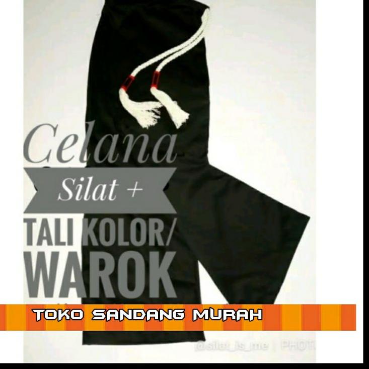 『Perdana』 Celana Silat Hitam Panjang Kombor + Tali Warok - Celana Silat PSHT - Bisa Bayar di Tempat 